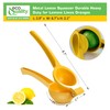 EcoQuality Heavy Duty Handheld Yellow Citrus Juice Squeezer Premium Lemon,