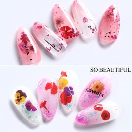 12 Sheets Flower Water Transfer Nail Decals Fresh Nail Stickers with Assorted Patterns Colorful Blossom Floral DIY Nail Art Watermark Nail Designs Manicure Stickers(50)