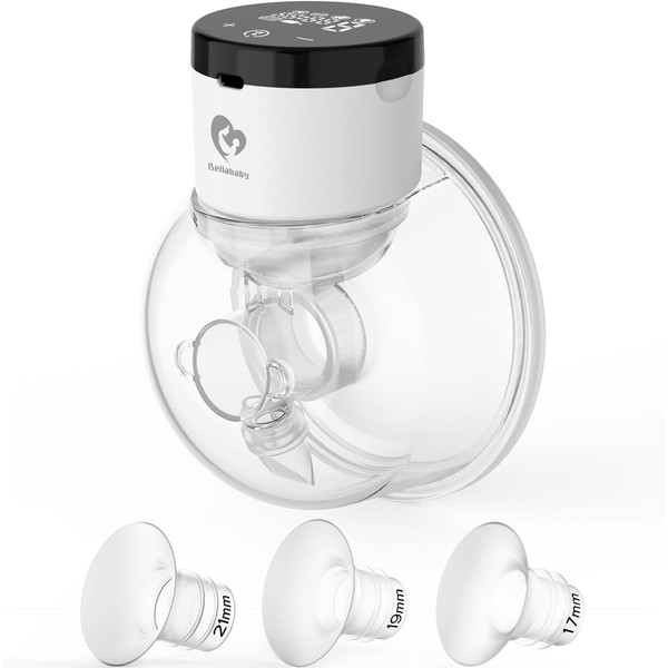 Bellababy Wearable Breast Pump Hands-Free, Wireless Pump Upgraded with Comfortable