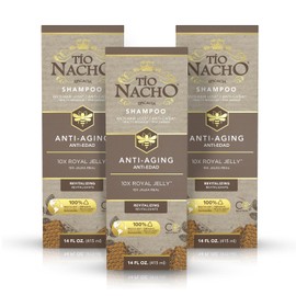 Tio Nacho Anti-Aging Shampoo with Royal Jelly, Shampoo for Aging Hair for Women and Men, Strengthening Formula to Help Defy Damage and Fortify Fragile Hair, 14 fl oz (Pack of 3)