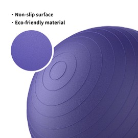 FITMIND_ Extra Thick Exercise Ball Yoga Ball 22in/26in/30in for Workout Pregnancy Stability,Anti-Burst and Slip Resistant Swiss Ball with Pump for Yoga, Pilates, Fitness,Birthing,Physical Therapy