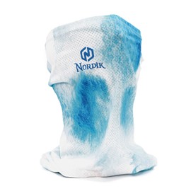 Nordik Neck Gaiter for Skiing, Cycling, Motorcycle Riding, Lake Blue Ink Gaiter, Large