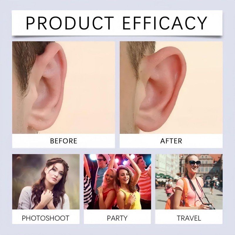 60PCS Cosmetic Ear Corrector,Ear Tape for Big Ears,Waterproof E/ar Stickers