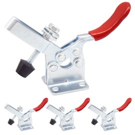 CEEYSEE GH-201-B Quick Release Toggle Clamp Adjustable 90 kg Horizontal Toggle Clamp Horizontal Tensioner Hand Tools for Carpentry, Machine Operation (GH-201-B) Pack of 4