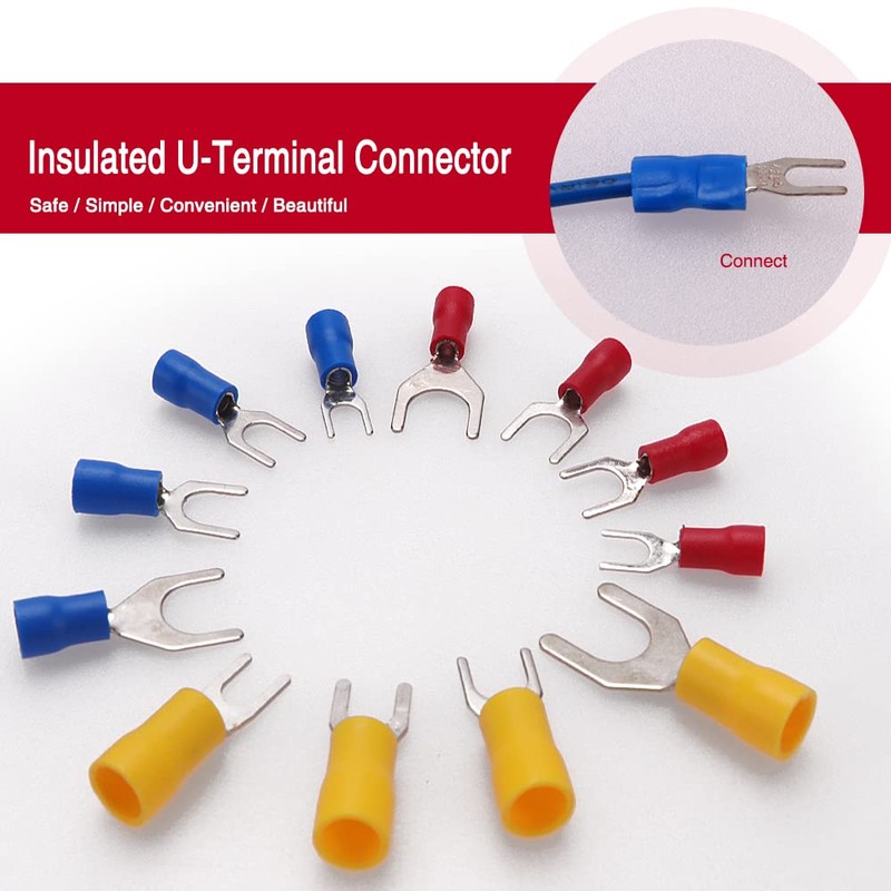 YIXISI 245 Pieces Fork Spade Cable Lugs Set, Crimp Connector