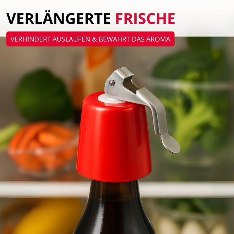 Westmark Bottle Sealer Basic in Black, ABS 4.3 x 4.3