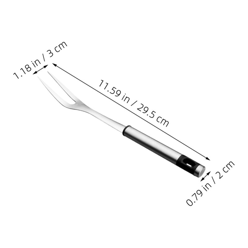 BESPORTBLE BBQ Accessories 2 Stainless Steel Forks Long Handle for
