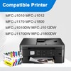 LC401XL LC401 MFC-J1010DW High Yield Ink Cartridges (4-Pack,BK/C/M/Y)