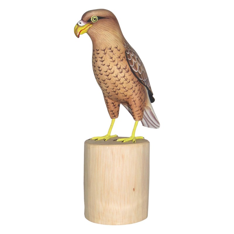 Brave Wings Hand Carved Wooden Eagle ~ While Tailed Eagle