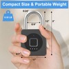 Gym Locker Padlock eLinkSmart Fingerprint Mobile APP Unlock Remote Management