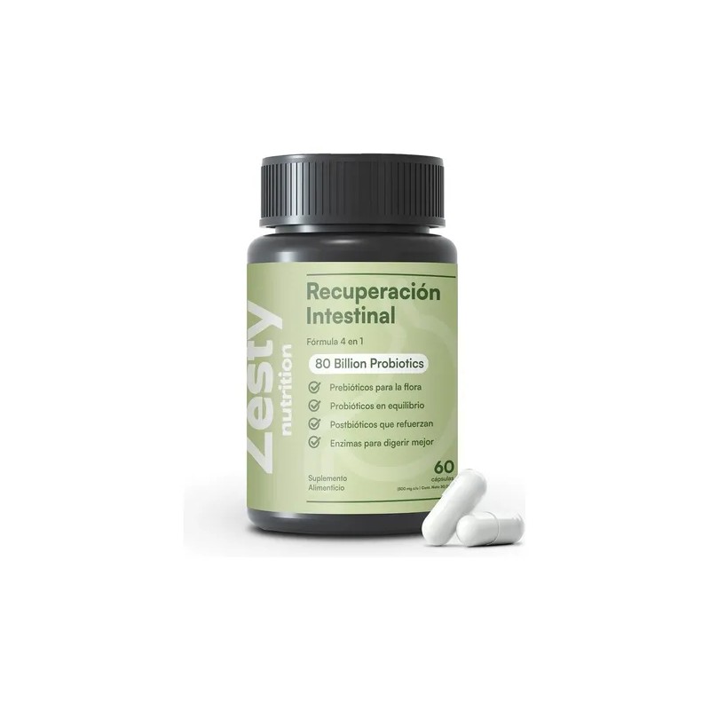 Zesty Nutrition Limpieza Días Pro Recuperación Intestinal Paquete Frascos Fórmula