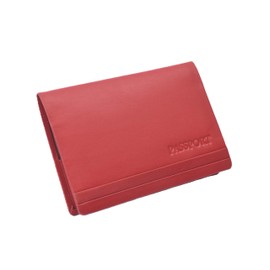 Menzo Genuine Leather Passport Holder Passport Holder Travel Wallet, red, Passport holder classic
