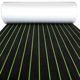 KXKZREN Boat Flooring EVA Foam Decking Sheet Faux Teak Marine Mat Marine Carpet Cooler Tops Non-Slip Self-Adhesive Flooring for Motorboat RV Yacht Kayak Swim Platform 94" x 47"/44"/35"/23"/16"
