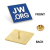 JW.ORG Square Gold Lapel Pin Jehovah Witness - 1" Square