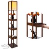 Brightech Maxwell Drawer Edition - Modern Shelf Floor Lamp with