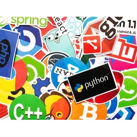 15 Random Programming Coding Java C++ Python Git My SQL Stickers