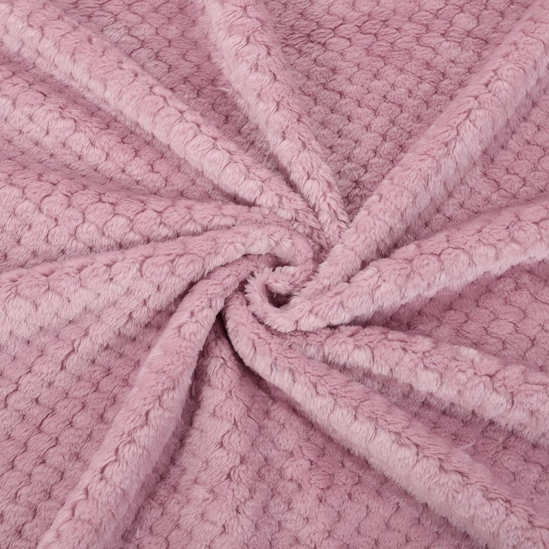 sourcing map Flannel Fleece Bed Blankets, Soft Warm Microfiber Blanket,
