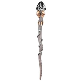 ICE ARMOR 14" Long Wand with Skull Statue Sculpture Ornament Decoration Home/Room Decor Ideas for Housewarming, Holidays and Birthdays Great Collectible Addition
