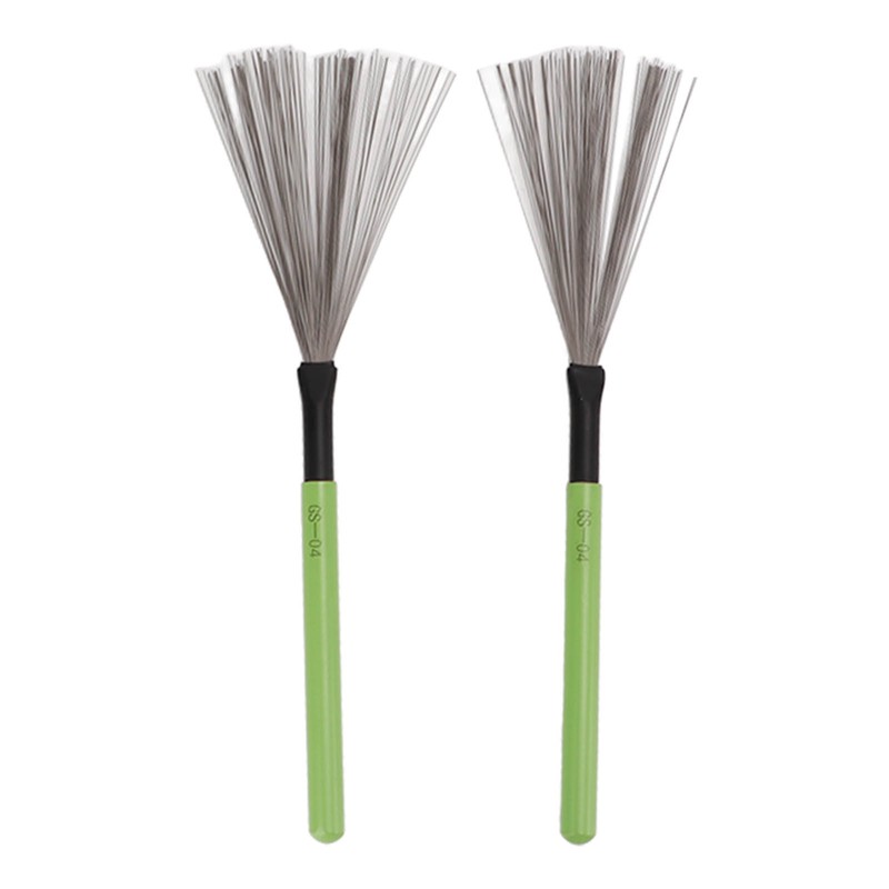 Drum Brush Steel Wire Maple Wooden Handle Percussion Tool Instrument