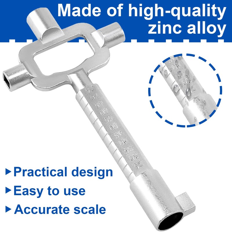Universal Construction Key, 13.8 x 6.6 cm, Cylinder Size Construction