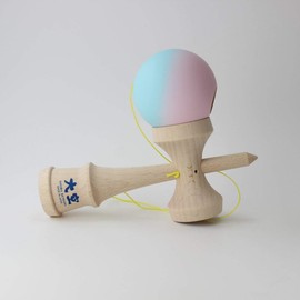 Japan Kendama Association Certified Competition Kendama "Ozora" Matte Two-Tone Light Blue & Pink [Made in Japan with Extra Thread]