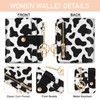 Jogjam Cow Print Rfid Women Wallet, Small Slim Thin Credit