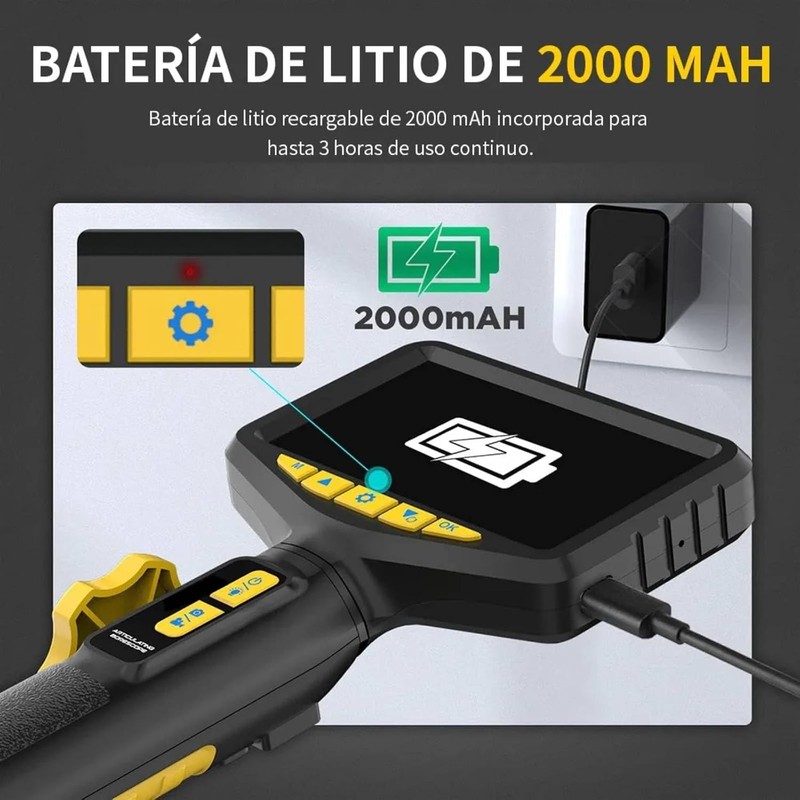 FINYQBET Endoscopio Profesional 1080P, IP67 360°