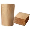 100 Pack Kraft Coffee Bags with Zipper Lock, High Barrier