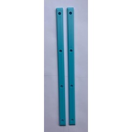 Century Skate Shop Skateboard Rails Old School Plastic with Mounting Screws (Light Blue), Standard