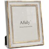 Afuly Photo Frame, Stylish, 6-piece Picture Frame, White, Gold, Wall