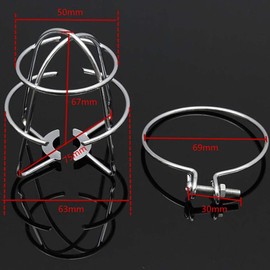 BSTOB Universal Fire Sprinkler Head Guard Cover, Wall-Mounted Sprinkler Head Protector Cage Bracket Protective