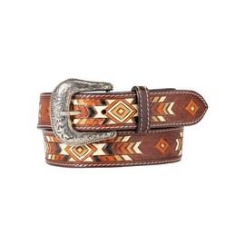 ARIAT Western Belt Womens Hand Tooled Painted XL Multi-Color A1565400