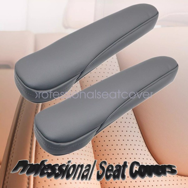 Honda 1Pair Left & Right Front Seat Armrest Cover Gray