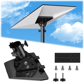 Starlink Gen 3 Mount Kit- Pipe Adapter, Angle-Adjustable Wall/Roof Pole Mount, Stainless Steel Starlink Mounting Kit for V3 Standard Dish, Starlink Accessories ( Fits Max 1.38" Poles )