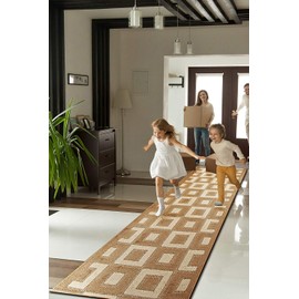 Custom Size Hallway Runner Rug Grey Color 31 inch Wide Select Your Length Non-Slip (Skid Resistance) Rubber Backing 13 feet x 31 inch (Color Options Available)