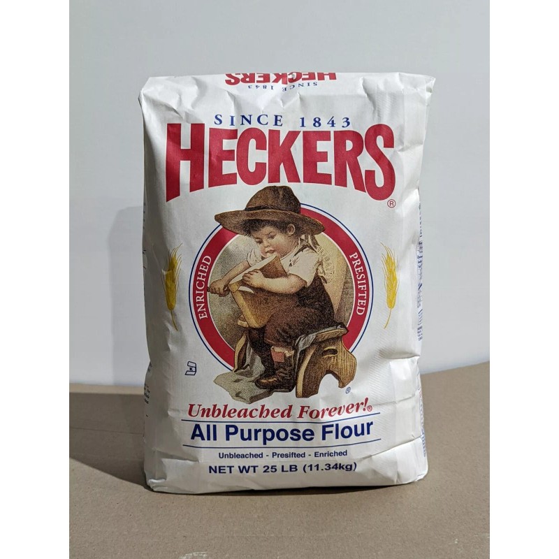 Heckers Unbleached All Purpose Flour 25lb