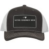 I Heart Love Saying Remember When - Leather Black Patch