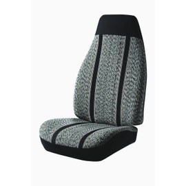 Fia TR48-26 BLACK Custom Fit Front Seat Cover Bucket Seats - Saddle Blanket, (Black)