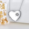 Compass Necklace for Women, Inspirational Friendship Talisman Travel Necklace Long-distance