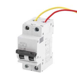 Disyuntor de aire en miniatura de bajo voltaje, disyuntor en miniatura de montaje en riel DIN 250 V CC para paneles solares, híbrido eólico y solar y otros sistemas CC (63 A)