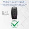 Genérico Funda de Silicona para Llave de Coche Nissan Versa
