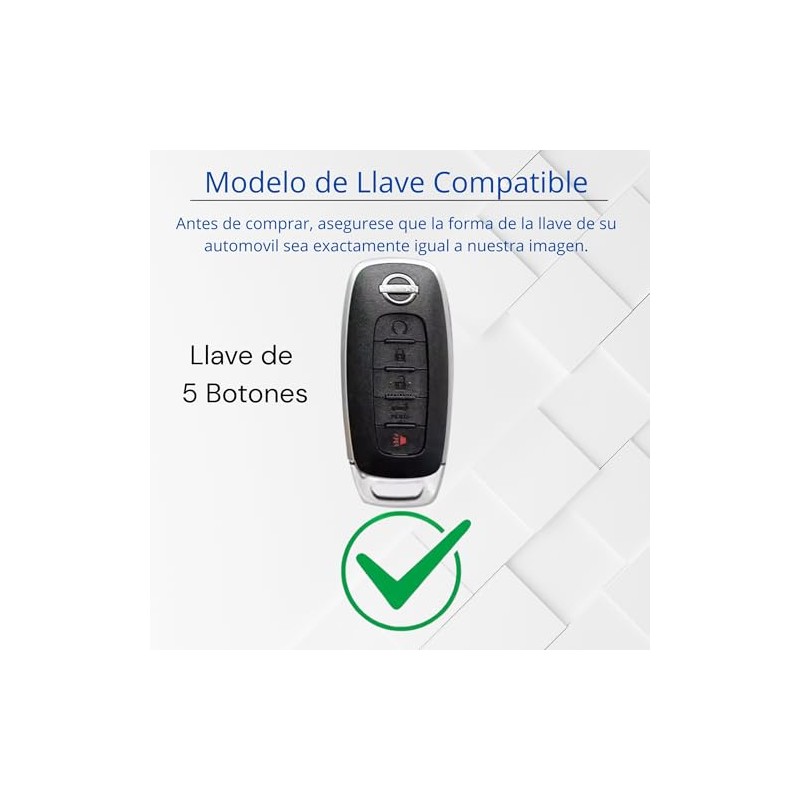 Genérico Funda de Silicona para Llave de Coche Nissan Versa