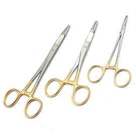3 OLSEN HEGAR NEEDLE HOLDERS WITH SCISSORS 4 3/4", 5 1/2", 6 1/2" TUNGSTEN CARBIDE INSERTS GERMAN GRADE STAINLESS DELICATE VETERINARY by G.S ONLINE STORE