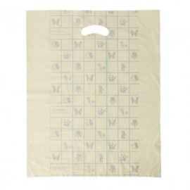 100p double-sided plastic bag (yellow) (45x55cm) clothing bag