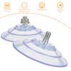 AccEncyc Upgraded Large Suction Cup with Screws 3.4"/85mm Plastic Suction