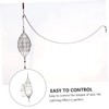 KOMBIUDA 1pcs Stainless Steel Olive Shape Fishing Bait Cage for