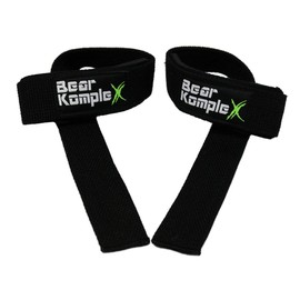 Bear KompleX Professional Grade 18" Wrist Support Band Wraps(1 Pair) for Weightlifting, Cross Training, Workout, Powerlifting -Stabilizer Grip for Right/Left-Hand w, Thumb Hooks, Brace for Men&Women