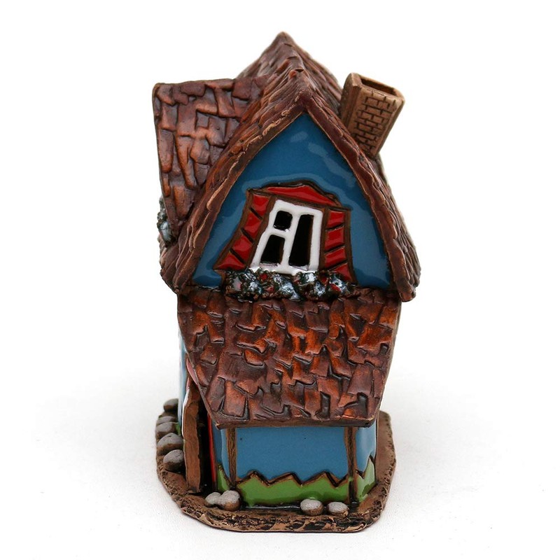 40644 Ceramic Tea Light House Tea Light Holder Half-timbered House