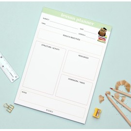 Teacher Planner Notepads Teacher Supplies Teacher Stationery Teacher Gifts Back To School Supplies Essentials Lesson Planner BYANIKA (LESSON PLANNER)