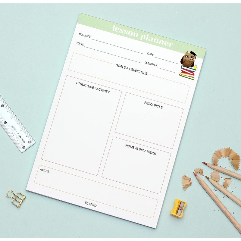 Teacher Planner Notepads Teacher Supplies Teacher Stationery Teacher Gifts Back